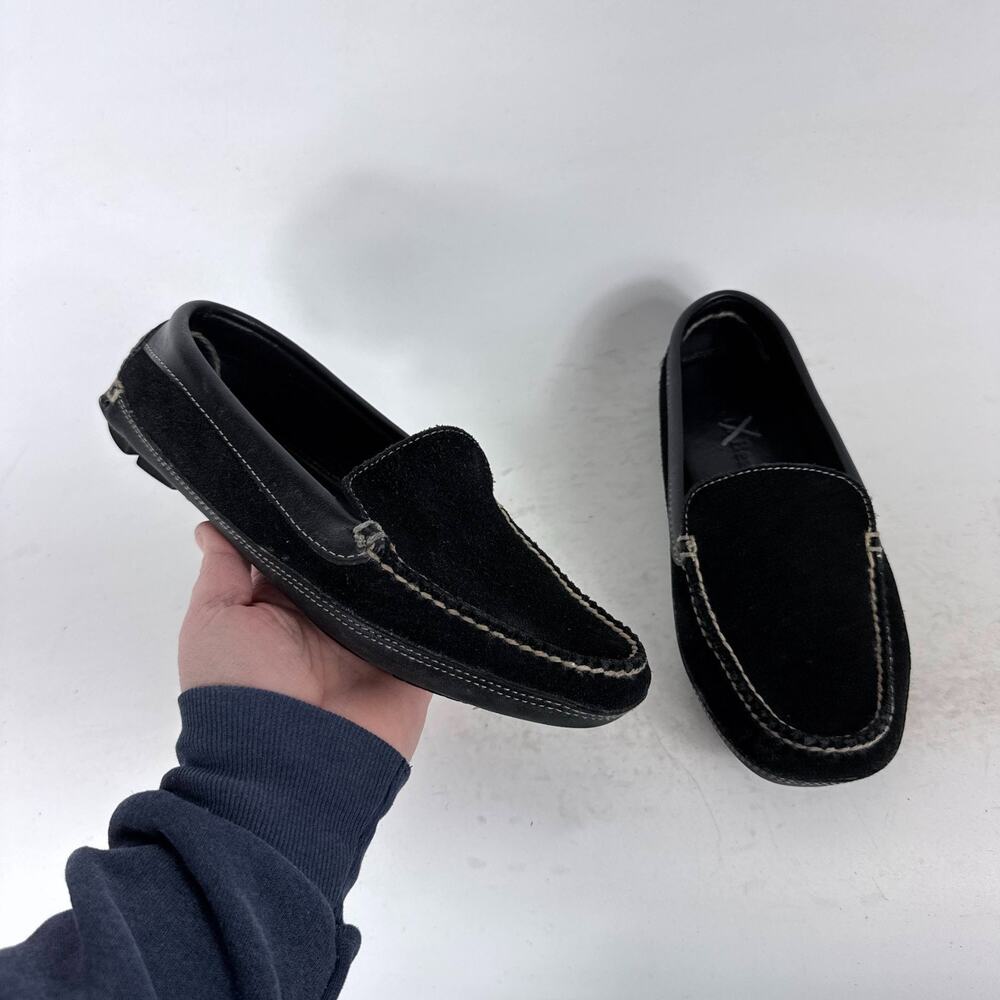 L.L. Bean Driving Moccasin Women's 7.5 Black Suede Slip-On Comfort Classic